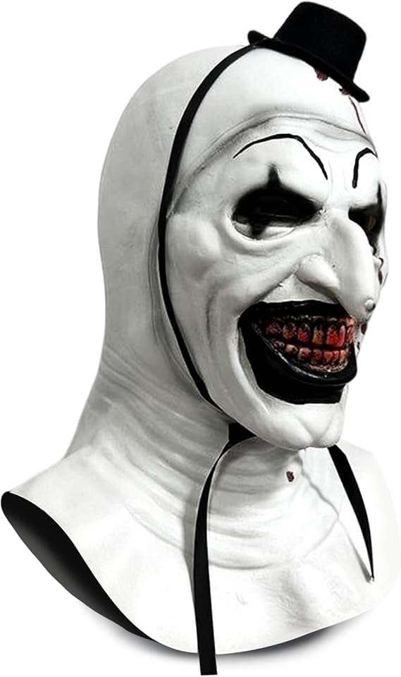 SHYSBV Art The Clown Mask,Adult Terrifier Art the Clown Mask,Scary the Killer Clown Joker Masks,Halloween Cosplay Full Head Costume Props - Image 3
