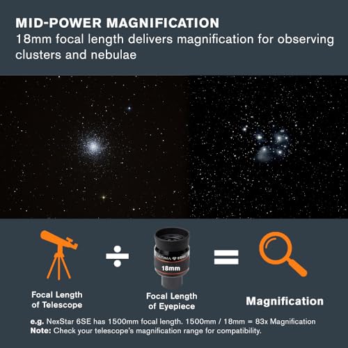 Celestron Ultima Edge 18mm 1.25" Eyepiece for Moon & Deep-Sky Viewing - image 4