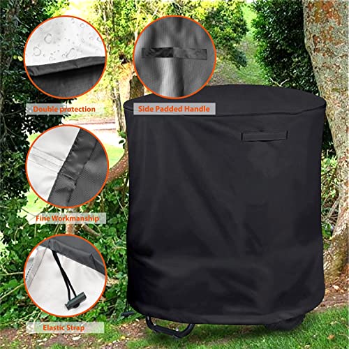 Aaaspark Waterproof Heavy-Duty Wood Chipper Shredder Mulcher Cover For Wood Chipper Shredder Mulcher And Leaf Mulcher(33"X45"),Black #TOP3