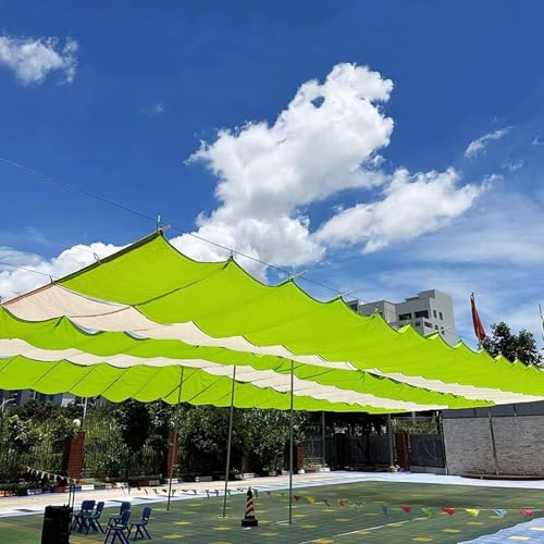 Voile d'ombrage rétractable bleu 6m pour protéger la terrasse de la chaleur - 4