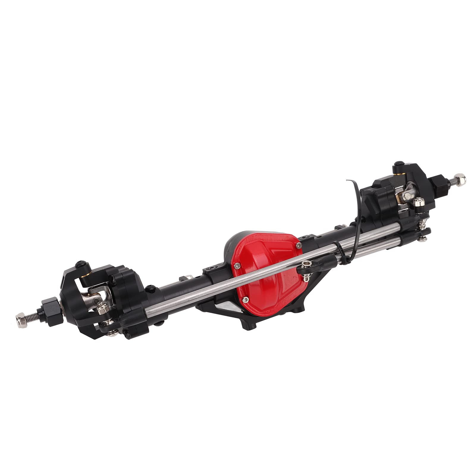 Drfeify Przednia oś Portalowa CNC Metal RC do Gąsienicy Axial SCX10 1/10 | Obudowa ze Stopu Aluminium, Stalowe Koła Zębate, Drążek Kierowniczy ze Stali Nierdzewnej, Zwiększa Prześwit Pod Pojazdem o