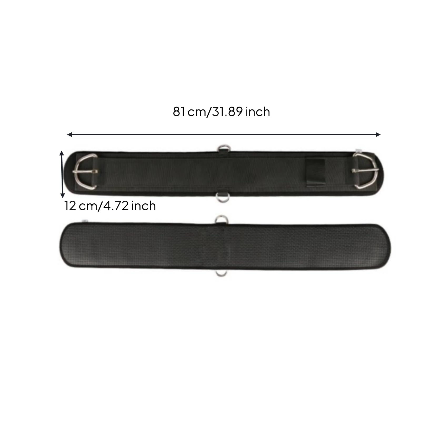Generic Cintura Sottopancia Occidentale Cinghia Sella Cavallo Cinch Cinturino Equestre con Superficie Aderente Che Evita Slittamenti E Mantiene Centrata , Nero , 32 Pollici-81cm