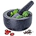 Produktbild Homiu Stößel und Mörser Premium Natur Granit Massiver und langlebiger Gewürzkräuter-Brecher Grinder Large 15.5 Centimeter Diameter