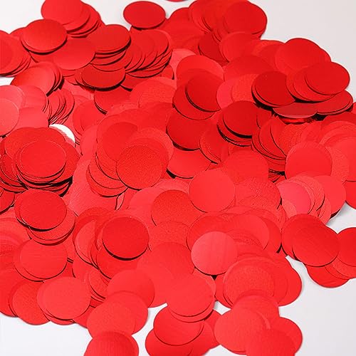 Image of Red Confetti Balloons, 25 Pcs Thickened 12 Inch Clear Latex Balloon with Confetti Inside for Graduation Decorations Engagement Bridal Shower Party Baby Shower Birthday Party Decorations Supplies