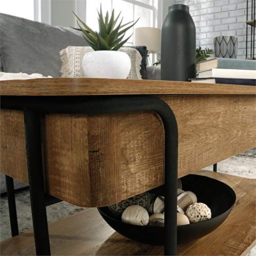 Sauder Station House Engineered Wood Lift Top Storage Coffee Table In Etched Oak #TOP7