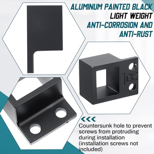 Support de clôture en aluminium à double bride抗风抗变形 noir Zonon