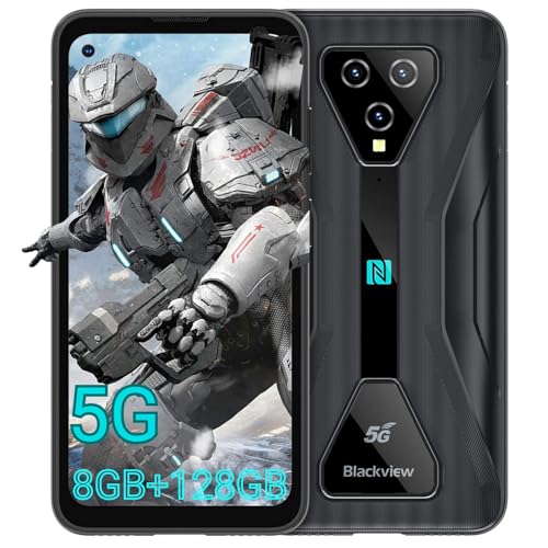 Blackview BL5000 Dual 5G Smartphone Rugged 8GB+128GB Dimensity 700 Octa-Core, Camera 12MP+16MP/16MP, Display 6.36” FHD+, Batteria 4980mAh 30W Ricarica Rapida, Android 11 Cellulare Antiurto Gioco, NFC