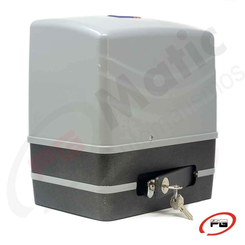 Motor para cancela o puerta de garaje corredera de hasta 600 Kg. Modelo: VDS SIMPLY 230V 600K. Incluye cuadro de maniobras y base de fijación.