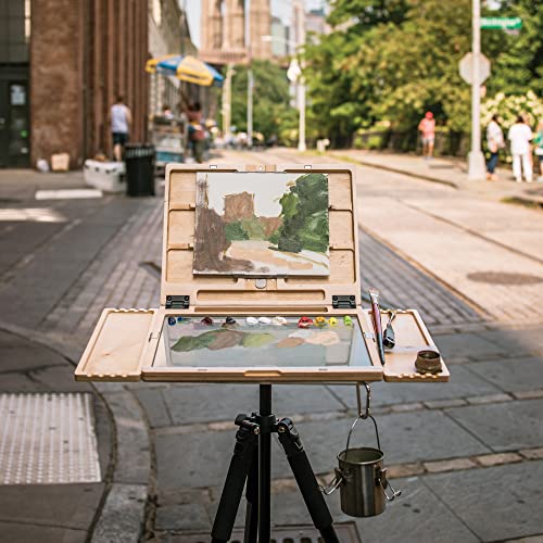 New Wave U.go Plein Air | Anywhere Pochade Box, 11"X14.50"X1.18" Inches, Plein Air Easel, Painting Easel, Art Easel #TOP6