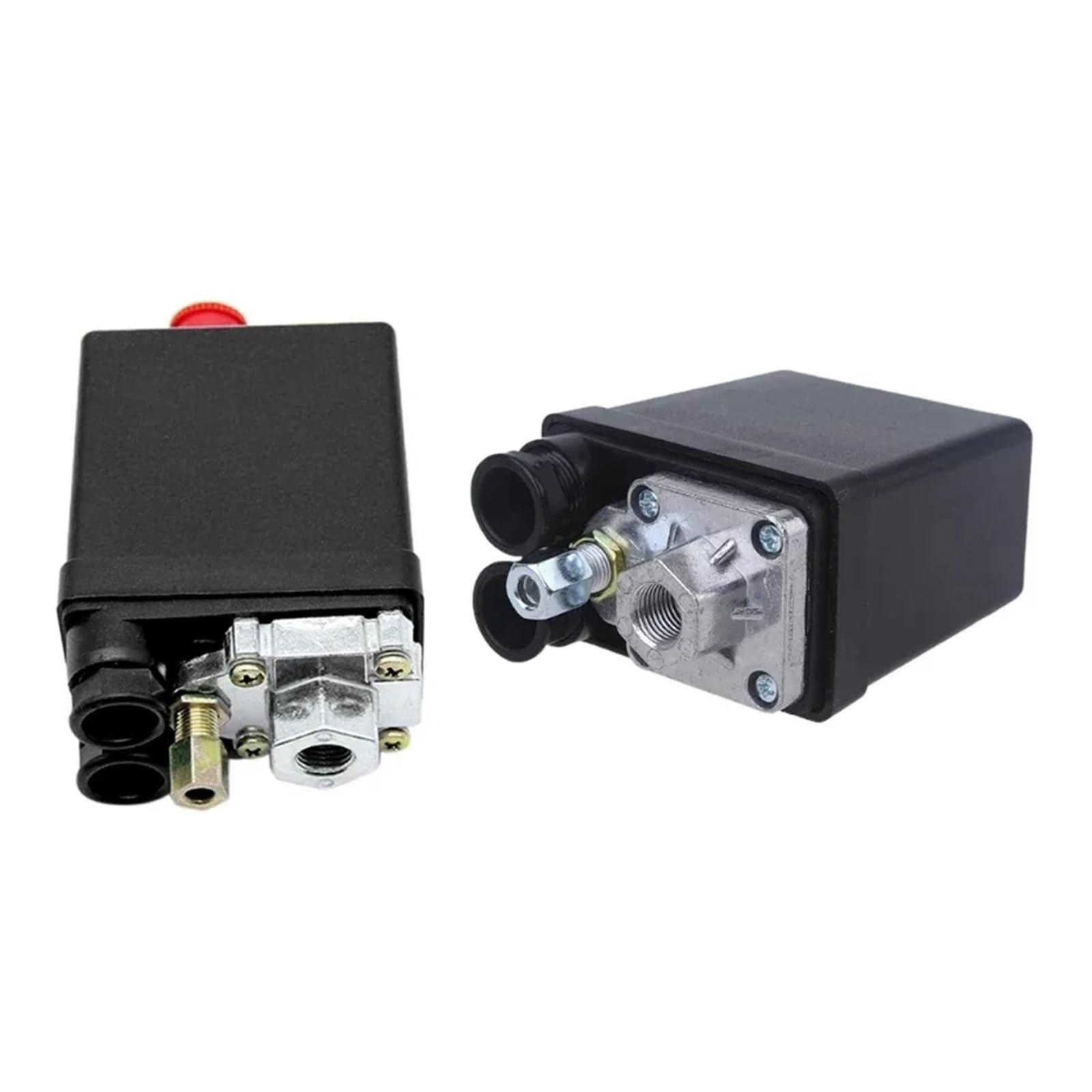 1 szt. 220 V wytrzymały przełącznik ciśnienia sprężarki powietrza zawór sterujący automatyczny wyzwalacz 90-120PSI 1/4 port do małej sprężarki (2 cale)