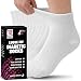 Debra Weitzner Womens Diabetic Socks Loose Cotton Socks 12-pack Ankle White