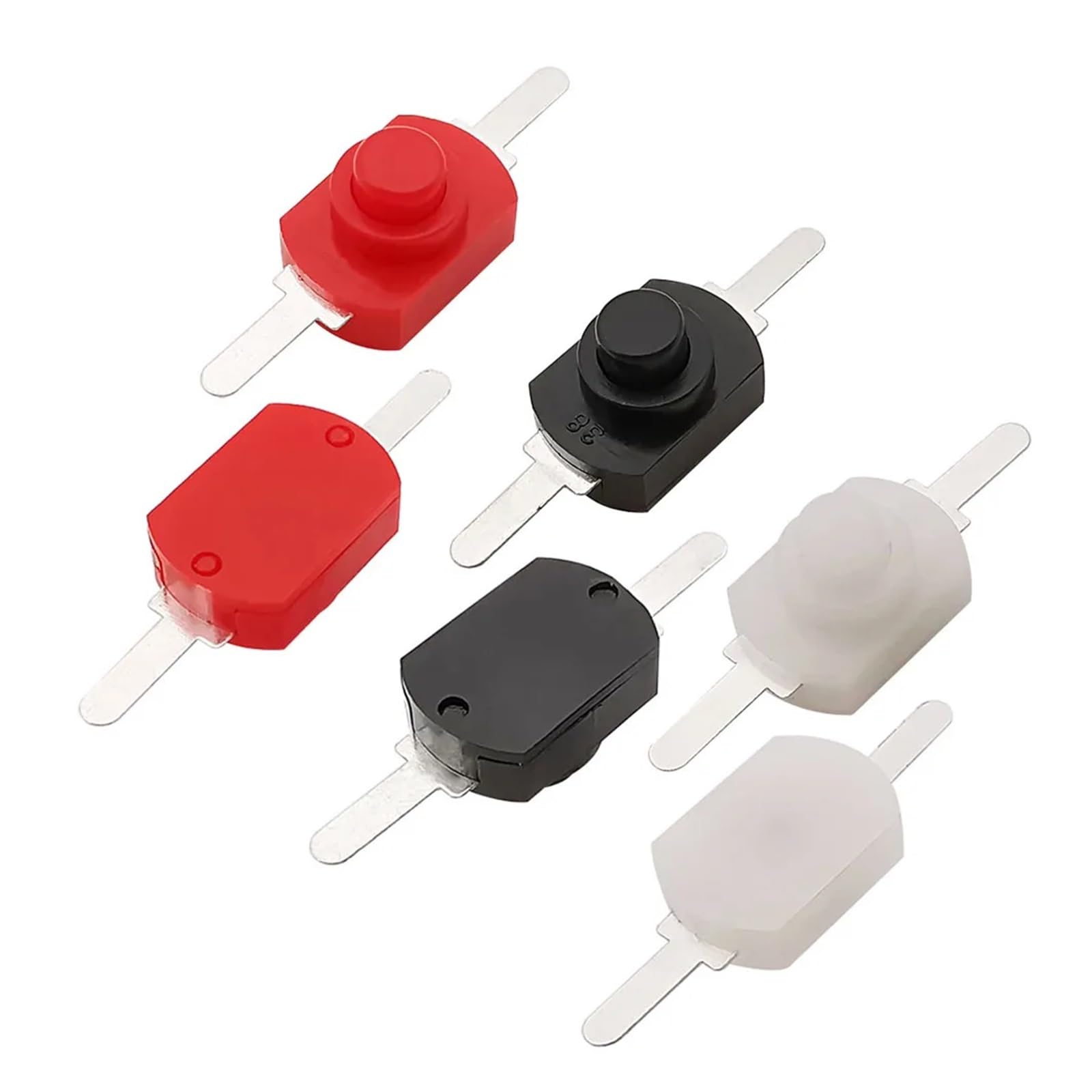50Pcs 1208YD Latching Push Button Switch – DC 30V 1A, 2‑Pin Angled Contacts, 12x8mm