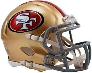 Riddell NFL Speed Mini Helmet with Facemask - Authentic Football Collectible for Autographs & Display