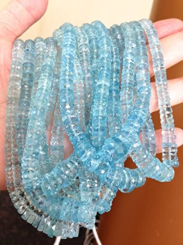 Perles en aigue-marine véritables pour réparer et sublimer vos bijoux