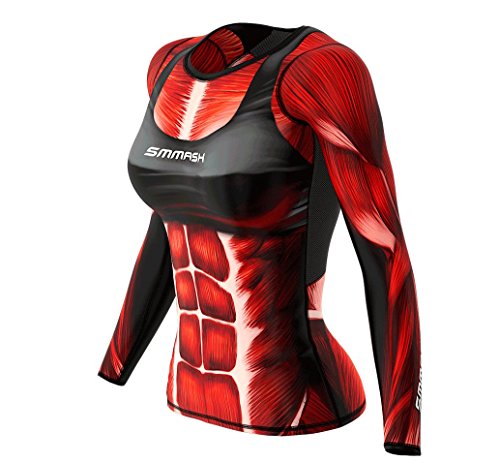 SMMASH Leggins Sportivi Donna Lungo con Push Up e