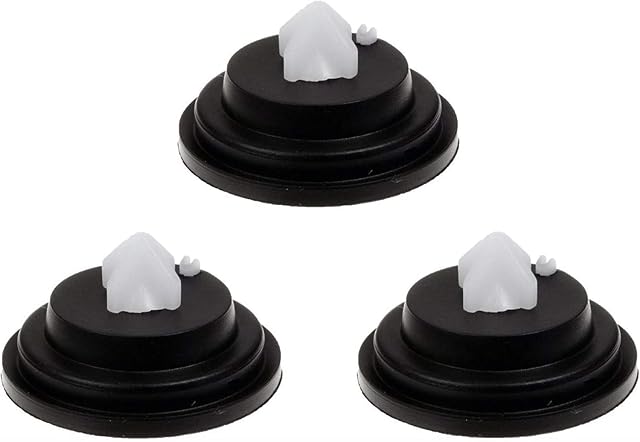Pack of 3 Replacement Rubber Ball Valve Washers - Fits All Siamp Fill Valves