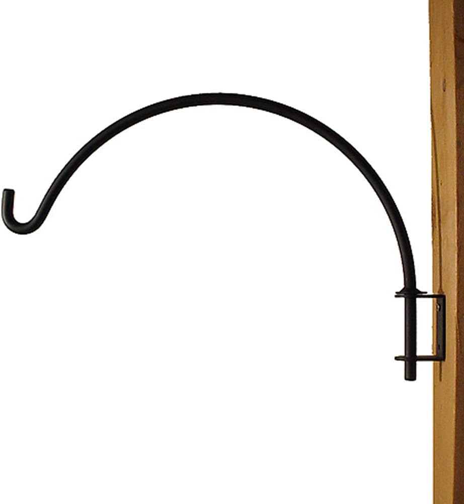 Modern Artisans 13" Wrought Iron Metal Swivel Plant Hanger Hook, American Made