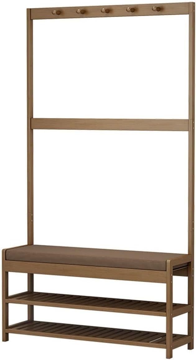 Porte-vêtements en bambou de 50cm pour un couloir toujours impeccable