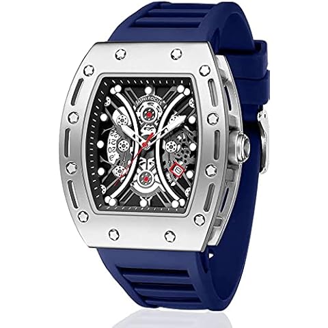 MF MINI FOCUS Watch for Men Wristwatch Hollow Big Dial Sport Watch Waterproof Analog Quartz Cover