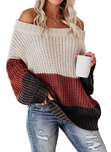 VIMPUNEC Womens Oversized Sweater C…