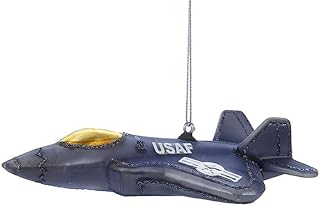 U.S. Air Force™ Fighter Plane Glass Christmas Ornament