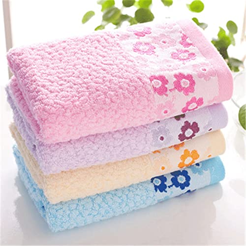 Serviette visage en bambou motif prune pour routine beauté - 5
