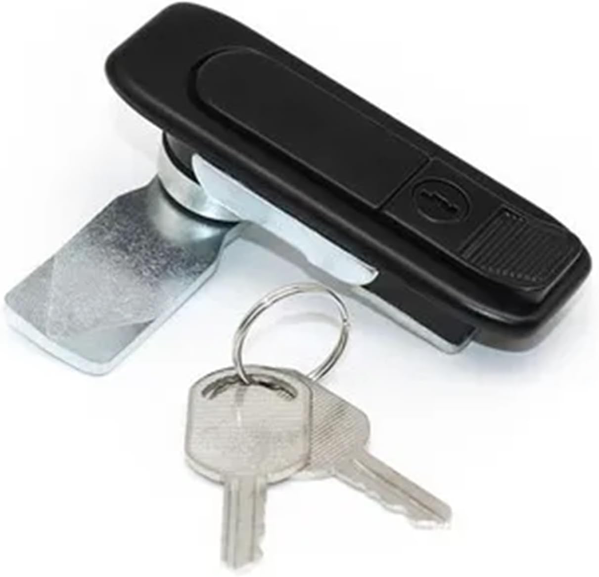 Switch Electric Control Box Cinet Door Plane Lock Tool Equipment Handle 1Pcs(Silver with Key)