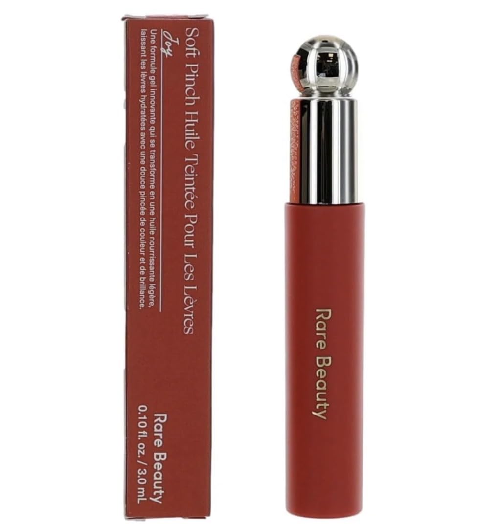 DAY1.1 Rare Beauty Soft Pinch Tinted Lip Oil, Joy, Muted Peach, Glossy Finish (SHADE JOY)-image-25