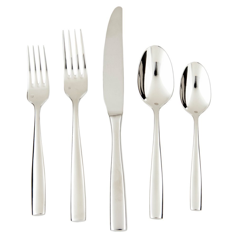 FortessaLucca Flatware Set, 5-Piece, Polished Stainless