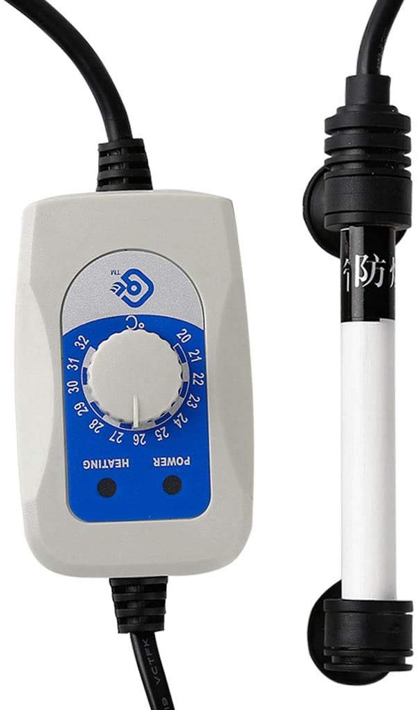 HamaLa Mini-Heizstab für Aquarium, automatisches Thermostat, einstellbare Temperatur mit Temperatursensor, 200 W