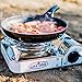 Gas One GS-800A Emergency Gear Camping Mini Butane Portable Gas Stove with Carrying Case, stainless steel, white