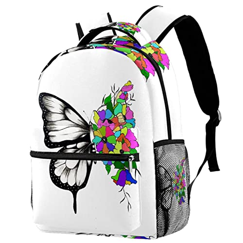 Sac à dos classique léger Rainbow Wings Bee pour femme et adolescente en coloris original 9