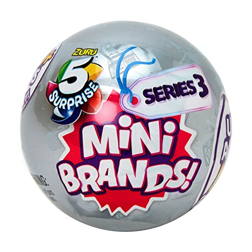  5 Surprise Mini Brands Mystery Capsule Real Miniature Collectible Toy for Kids - Perfect Gift for Collectors - Single /