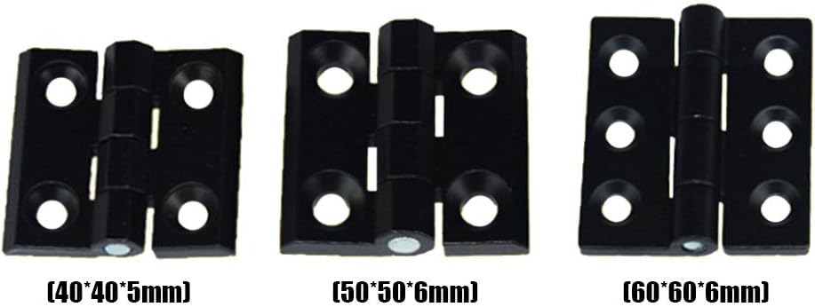 YOFASEN Gate Hinges - Small Hinges Ball Bearing Hardware Door Hinges Cabinet Drawer Hinges, 50 * 50 * 6MM/8 Pcs - Image 3