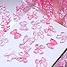 50Pcs Bow Nail Charms 3D Bow-Knot Nail Decals Nail Charms Pink Bowknot Resin for Nails Mixed Cute Bowknots Charms Spring Nail Charm for Women Nail Art Supplies Manicure Decorations