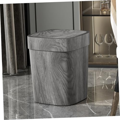 KOMBIUDA caneca de basura rectangular con tapa oscilante miniatura 4