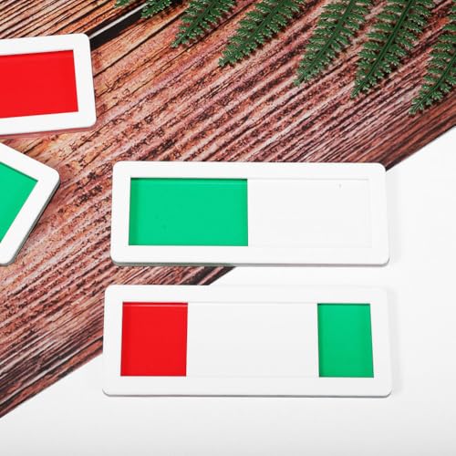 Operitacx 2 Stück „Frei oder Besetzt“-Schild mit Schieber, „Frei oder Besetzt“-Schiebeschilder, „Besetzt“-Schild „WC“ für Wartezimmer, Besprechungsräume, Raumstatus-Raumschild, Silber, 10 x 4 cm