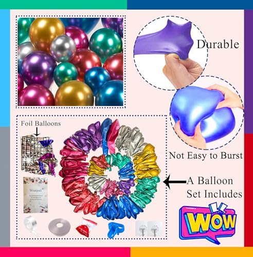 Image of 161pcs Shiny Chrome Balloon Garland Arch Kit Retro Disco Dance Party Decorations with 4D Disco Ball Balloons and Explosion Star Foil Balloons for 80s 90s Theme Neon Birthday Galaxy Supplies