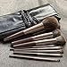 Produktbild 10pcs Make Up Pinsel Set Professionelles Premium Schminkpinsel Kosmetikpinsel Set Hochwertiger Kosmetik Make Up Pinsel Set mit PU-Leder Tasche, Holzgriff
