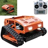 Remote Control Lawn Mower with Tracks 9HP Gas Engine, 600m...