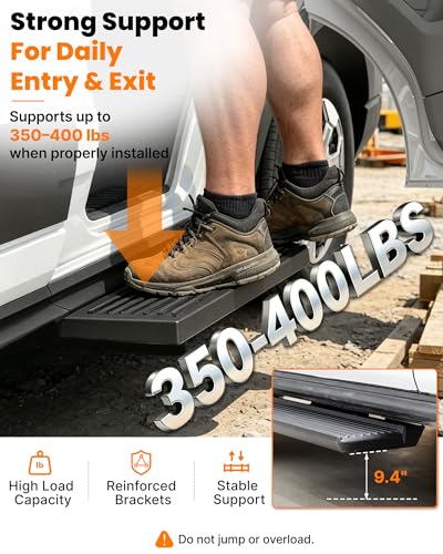 Image of MELIPRON Running Board Steps Fit for 2018-2023 Ford Transit 150 250 350