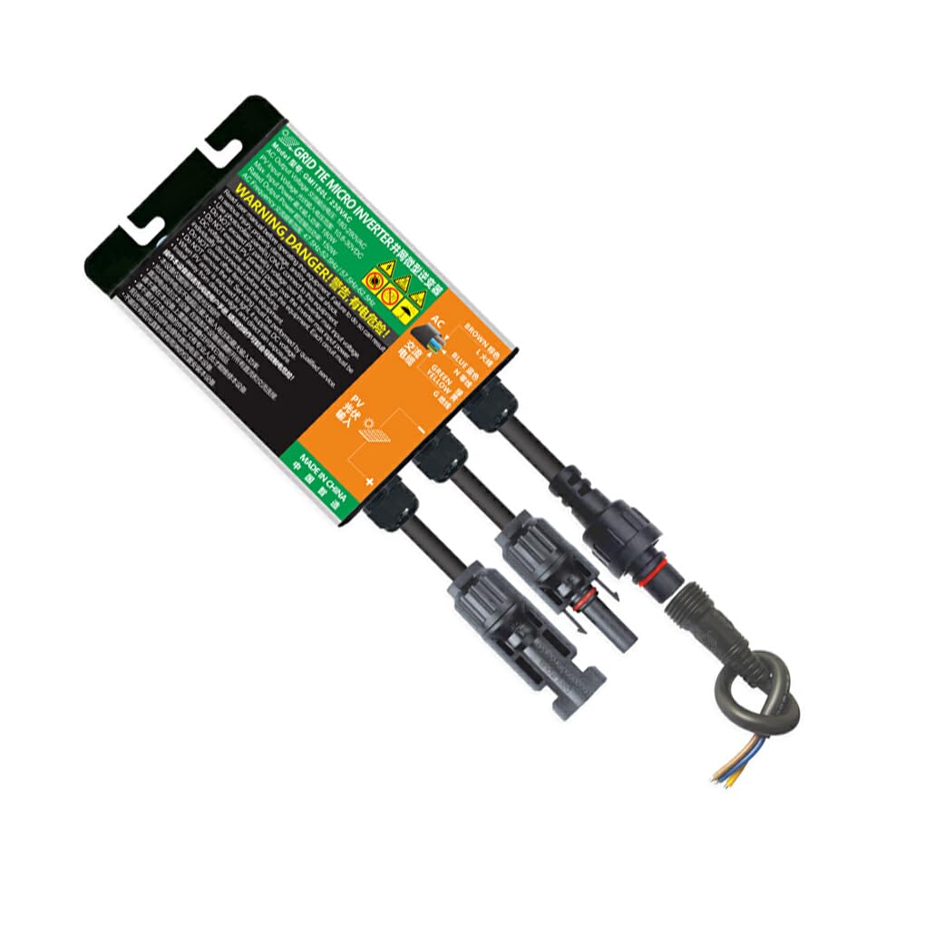 Inverter solare fotovoltaico con lunga durata di funzionamento silenzioso Capacità off-grid Collegamento alla rete Micro inverter su inverter di rete, GMI180L, 180 V-280 V CA, 10.8-30 V