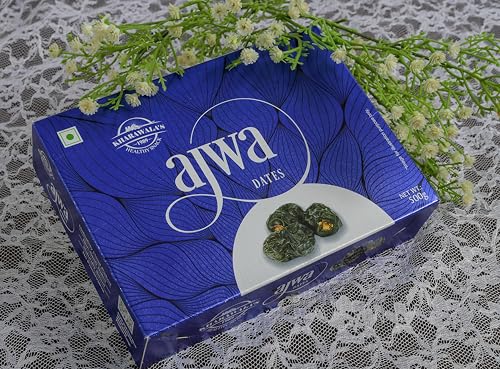 Image of KHARAWALA's Ajwa Dates 500gms | From the finest farms | Fresh & Authentic dry fruits | Saudi Arabia (Pack of 2-500gm Each)