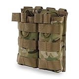 Outry M4 M16 AR-15 Type Magazine Pouch Mag Holder - Triple/Double/Single Airsoft MOLLE Mag Pouch - Open Top Version - Double - Multicam/CP