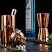 Soing 11-Piece Rose Copper Bartender Kit,Perfect Home Cocktail Shaker Set for Drink Mixing,Stainless Steel Bar Tools with Stand,Velvet Carry Bag & Cocktail Recipes Cards (Rose Copper)