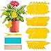 Produktbild 24Pcs Gelbsticker Fliegenfänger, Gelbtafeln Trauermücken Bekämpfen Zimmerpflanzen Topfpflanzen Gelbsticker, Wasserdicht Gelbfalle Mückenfalle Klebefalle für Fruchtfliegen Mücken Blattläuse Nematoden