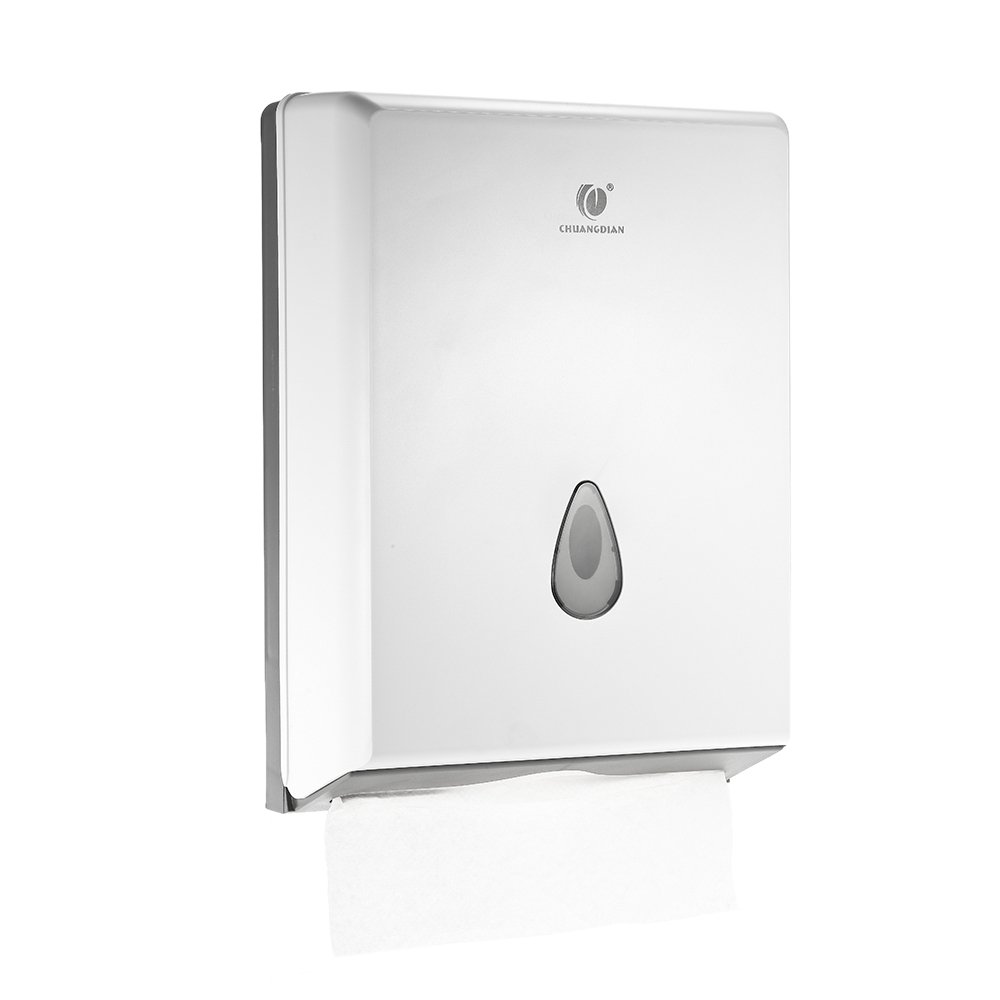 Bathroom Tissue Paper Towel Dispenser Box Cover Napkins Container, Multifold Towel Holder