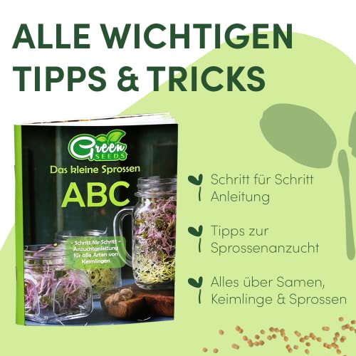 Sprossengläser Green Seeds 2er Set 1000ml für gesunde Sprossen