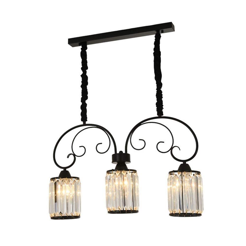 Lustre de salle à manger en fer forgé E27 éclairage domestique 3 têtes