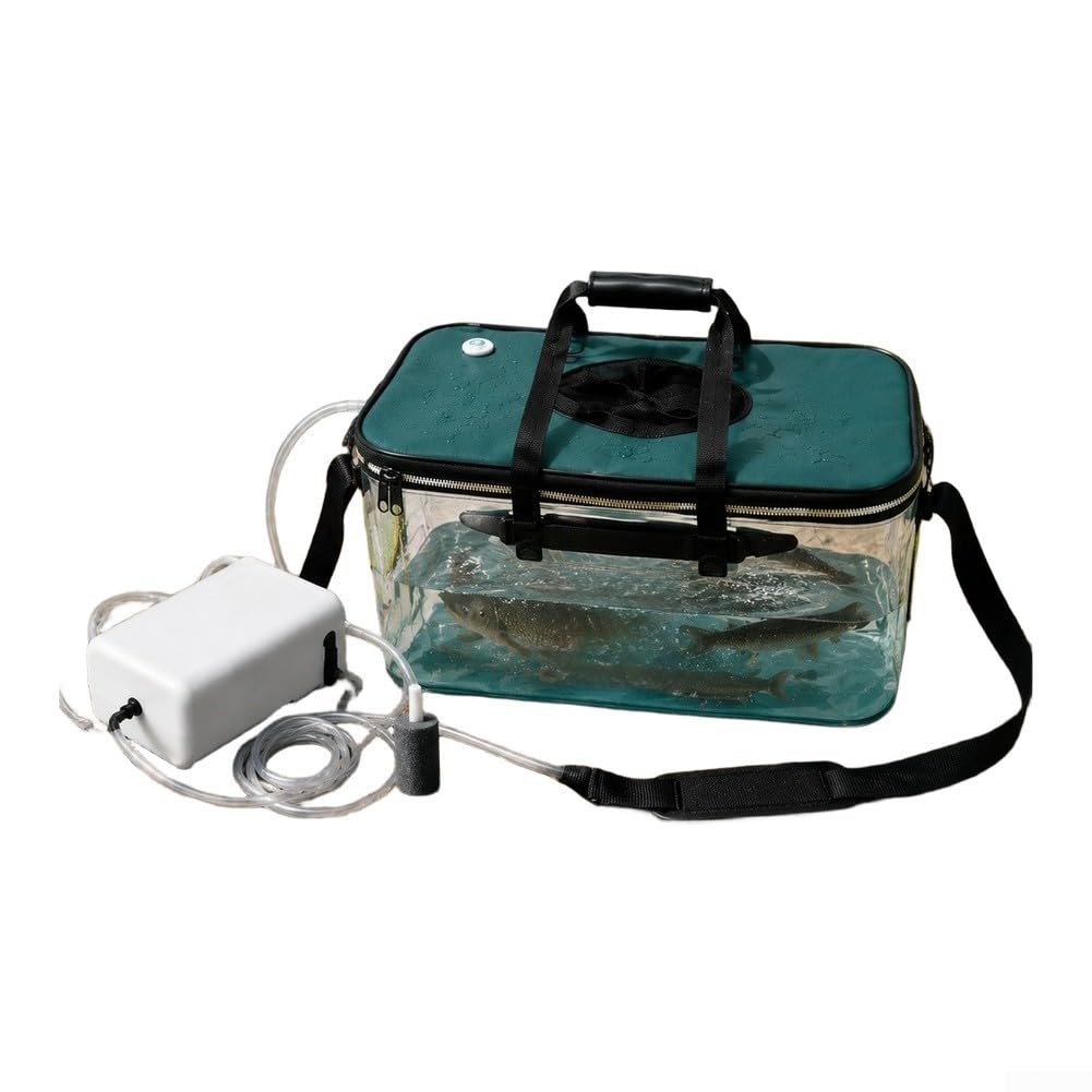 Faltbares Aquarium, 50 cm, mit Sauerstoffpumpe, tragbar (45 cm)
